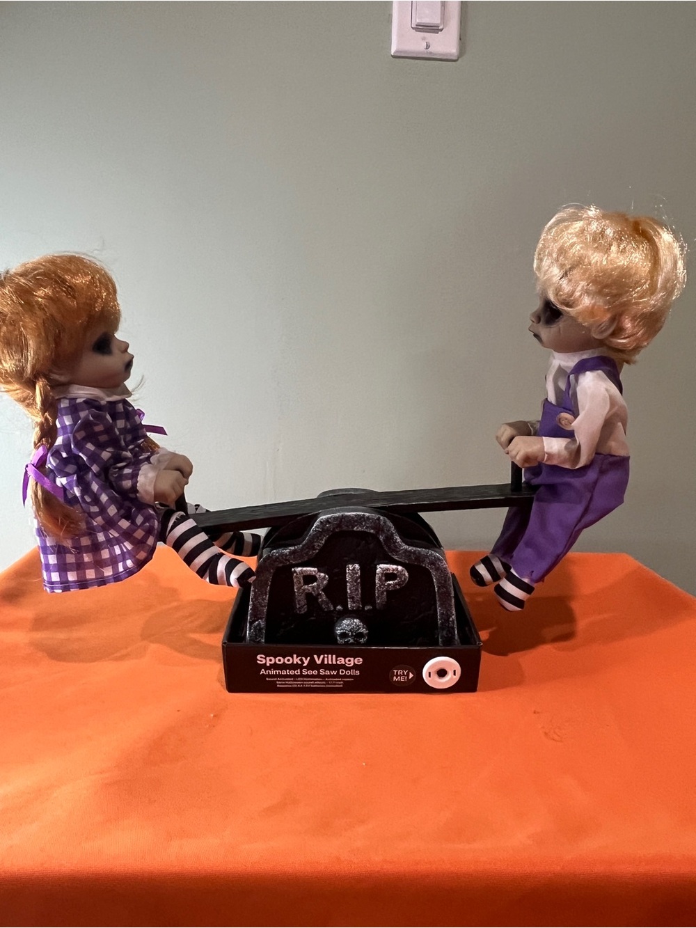 Animated Seesaw Dolls - Purple & Black